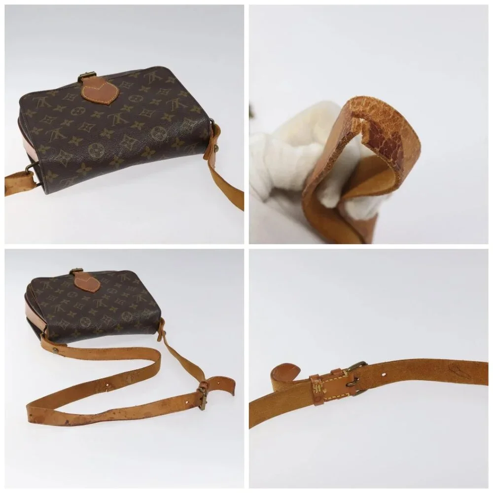 LOUIS VUITTON Monogram Cartouchiere MM Shoulder Bag M51253 LV Auth 123706 - Picture 16 of 16